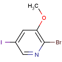 2-Bromo-5-iodo-3-methoxypyridine