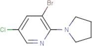 3-Bromo-5-chloro-2-pyrrolidinopyridine