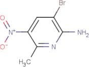 2-Amino-3-bromo-6-methyl-5-nitropyridine