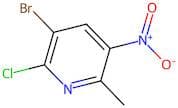 3-Bromo-2-chloro-6-methyl-5-nitropyridine