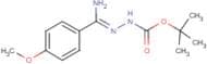 N'-[1-Amino-1-(4-methoxyphenyl)methylidene]hydrazinecarboxylic acid tert-butyl ester