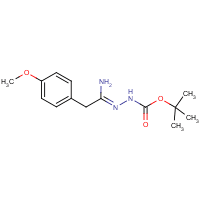 N'-[1-Amino-2-(4-methoxyphenyl)ethylidene]hydrazinecarboxylic acid tert-butyl ester