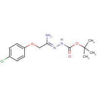 N'-[1-Amino-2-(4-chlorophenoxy)ethylidene]hydrazinecarboxylic acid tert-butyl ester