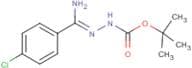 N'-[1-Amino-1-(4-chlorophenyl)methylidene]hydrazinecarboxylic acid tert-butyl ester