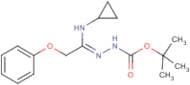 N'-[1-Cyclopropylamino-2-phenoxyethylidene]hydrazinecarboxylic acid tert-butyl ester