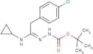 N'-[2-(4-Chlorophenyl)-1-cyclopropylaminoethylidene]hydrazinecarboxylic acid tert-butyl ester