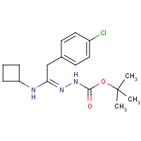 N'-[2-(4-Chlorophenyl)-1-cyclobutylaminoethylidene]hydrazinecarboxylic acid tert-butyl ester