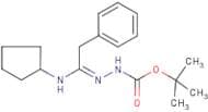 N'-[1-Cyclopentylamino-2-phenylethylidene]hydrazinecarboxylic acid tert-butyl ester