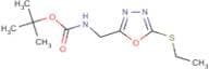 (5-Ethylsulphanyl-[1,3,4]oxadiazol-2-ylmethyl)-carbamic acid tert-butyl ester