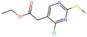 Ethyl 2-(4-chloro-2-(methylthio)pyrimidin-5-yl)acetate