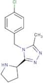4-(4-Chlorobenzyl)-3-methyl-5-((R)-pyrrolidin-2-yl)-4H-1,2,4-triazole