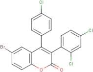 6-Bromo-4-(4’-chlorophenyl)-3-(2’,4’-dichlorophenyl)coumarin