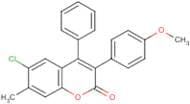 6-Chloro-3-(4’-methoxyphenyl)-7-methyl-4-phenylcoumarin