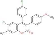 6-Chloro-4-(4’-chlorophenyl)-3-(4’-methoxyphenyl)-7-methylcoumarin