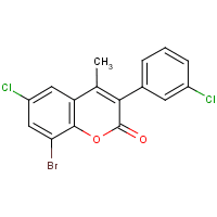 8-Bromo-6-chloro-3-(3’-chlorophenyl)-4-methylcoumarin