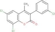 3-(3’-chlorophenyl)-6,8-dichloro-4-methylcoumarin