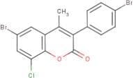 6-Bromo-3-(4’-bromophenyl)-8-chloro-4-methylcoumarin