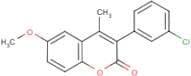 3-(3’-Chlorophenyl)-6-methoxy-4-methylcoumarin
