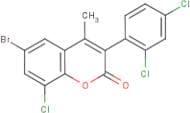 6-Bromo-8-chloro-3-(2’,4’-dichlorophenyl)-4-methylcoumarin
