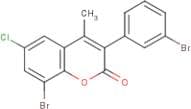 8-Bromo-3-(3’-bromophenyl)-6-chloro-4-methylcoumarin