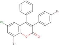 8-Bromo-3-(4’-bromophenyl)-6-chloro-4-phenylcoumarin