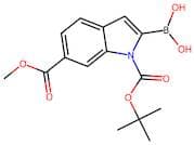 1-BOC-6-(methoxycarbonyl)indole-2-boronic acid