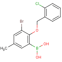 3-Bromo-2-(2'-chlorobenzyloxy)-5-methylphenylboronic acid