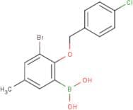 3-Bromo-2-(4'-chlorobenzyloxy)-5-methylphenylboronic acid