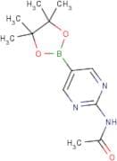 2-Acetamidopyrimidine-5-boronic acid, pinacol ester