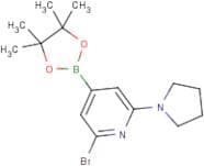 2-Bromo-6-(pyrrolidin-1-yl)pyridine-4-boronic acid, pinacol ester