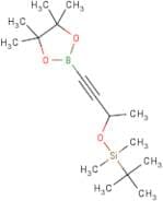 3-(tert-Butyldimethylsilyloxy)but-1-ynylboronic acid, pinacol ester