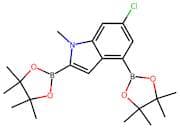 6-Chloro-1-methylindole-2,4-diboronic acid, pinacol ester