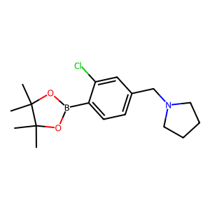 2-Chloro-4-pyrrolidinomethylphenylboronic acid, pinacol ester