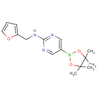 2-(Furan-2-ylmethylamino)pyrimidine-5-boronic acid, pinacol ester