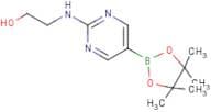 2-(2-Hydroxyethylamino)pyrimidine-5-boronic acid, pinacol ester