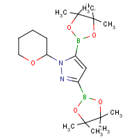 1-(Tetrahydro-2H-pyran-2-yl)-1H-pyrazole-3,5-diboronic acid, pinacol ester