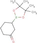 3-(Tetramethyl-1,3,2-dioxaborolan-2-yl)cyclohexan-1-one