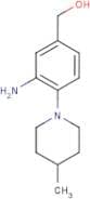 (3-Amino-4-(4-methylpiperidin-1-yl)phenyl)methanol