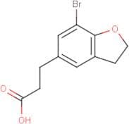 3-(7-Bromo-2,3-dihydrobenzofuran-5-yl)propanoic acid