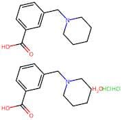 3-(Piperdin-1-ylmethyl)benzoic acid hydrochloride hemihydrate