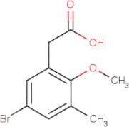 5-Bromo-2-methoxy-3-methylphenylacetic acid