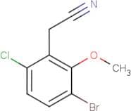 3-Bromo-6-chloro-2-methoxyphenylacetonitrile