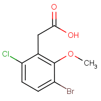3-Bromo-6-chloro-2-methoxyphenylacetic acid