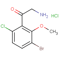 3-Bromo-6-chloro-2-methoxyphenacylamine hydrochloride