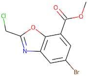Methyl 5-bromo-2-(chloromethyl)-1,3-benzoxazole-7-carboxylate