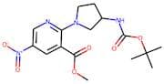 Methyl 2-{3-[(tert-butoxycarbonyl)amino]pyrrolidin-1-yl}-5-nitronicotinate