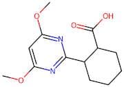 2-(4,6-Dimethoxypyrimidin-2-yl)cyclohexane-1-carboxylic acid