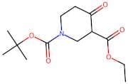 Ethyl 4-oxopiperidine-3-carboxylate, N-BOC protected