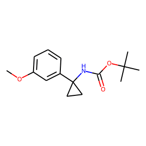 1-(3-Methoxyphenyl)cyclopropan-1-amine, N-BOC protected