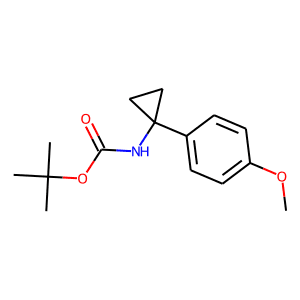 1-(4-Methoxyphenyl)cyclopropan-1-amine, N-BOC protected